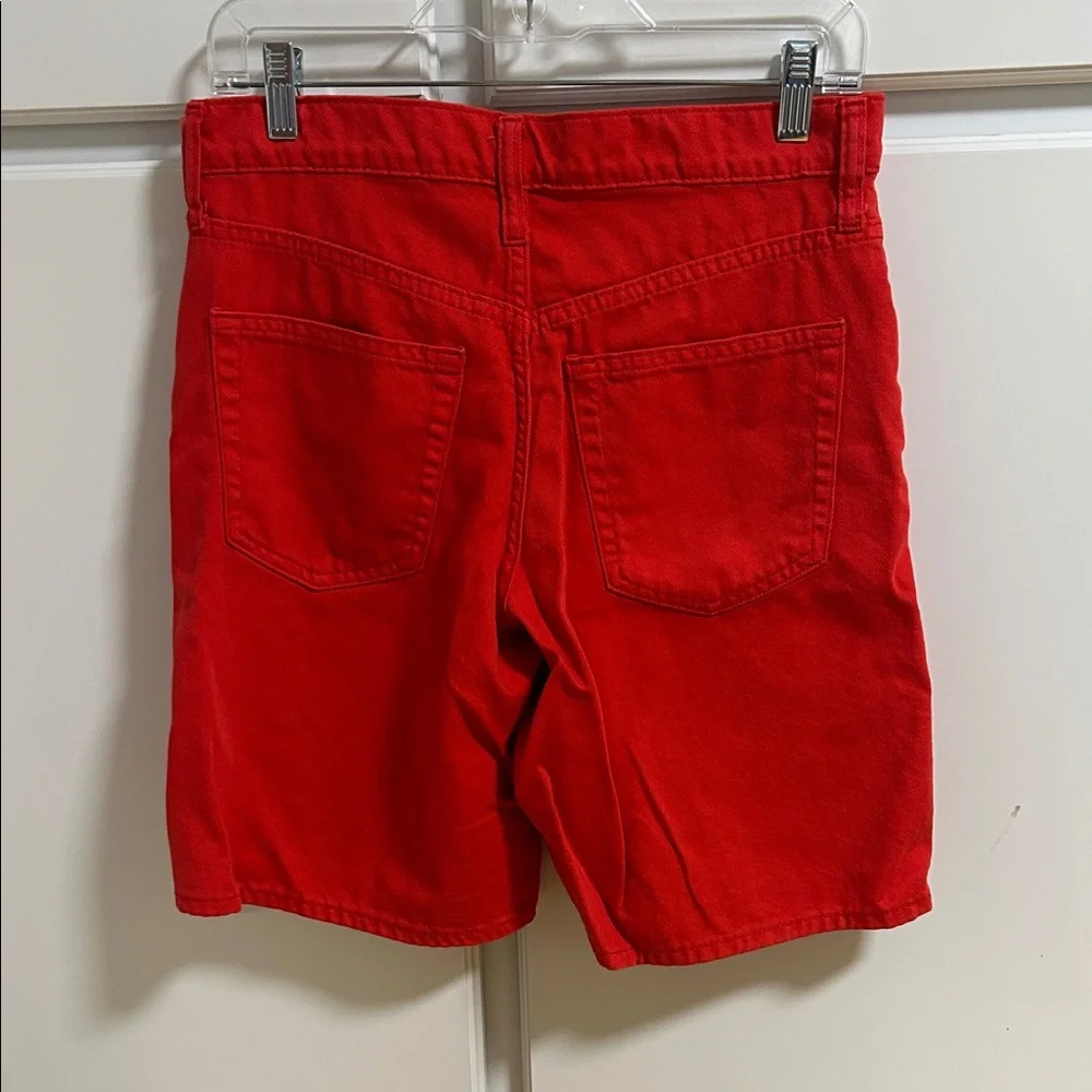 GAP Bright Red Women's Jean Denim Shorts 0P